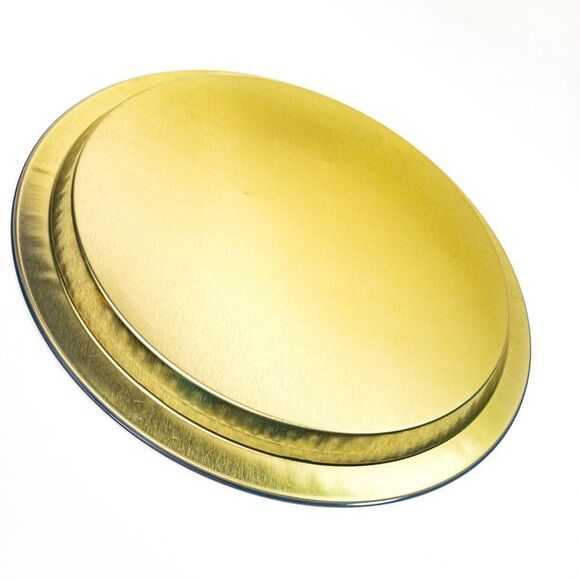 Vintage 1995 A Christmas Carol Round Aluminum Serving Tray Victorian Girls - Picture 8 of 10